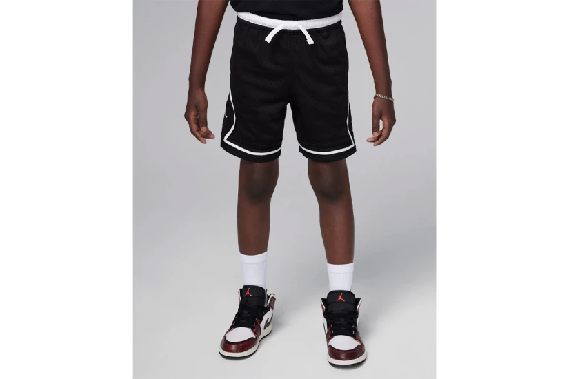 Jordan Dri-Fit Sport Diamond Παιδική Μπασκετική Βερμούδα Μαύρη, Λευκή