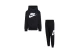 Nike Club Fleece Παιδικό Σετ Hoodie - Παντελόνι Φόρμας Μαύρο