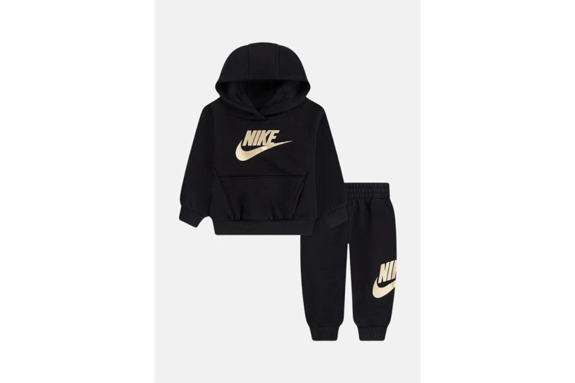 Nike Sportswear Club Fleece Παιδικό Σετ Hoodie - Παντελόνι Φόρμας Μαύρο