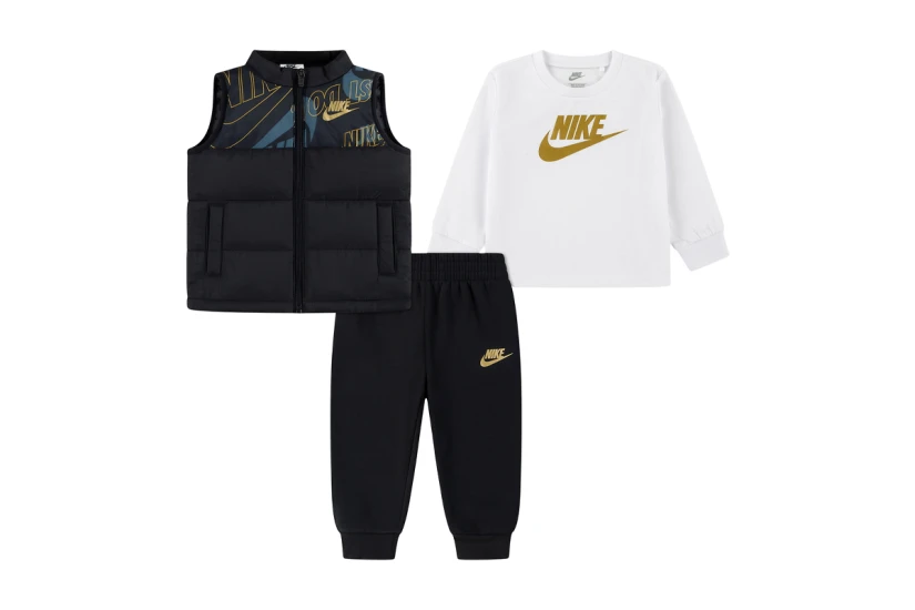 Nike Παιδικό Σετ με Αμάνικο Μπουφάν - Μπλούζα - Παντελόνι Φόρμας