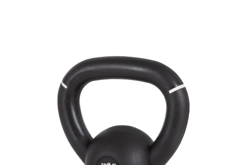 Amila Kettlebell Original Rubber 4 Kg - Μαύρο  Λευκό (90473)