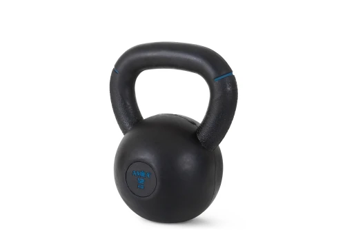 Amila Kettlebell Original Rubber 12 Kg - Μαύρο  Μπλε (90477)