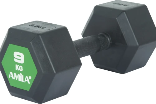 Amila Aλτήρας Εξάγωνος Original Rubber H - 9,0Kg (90590)