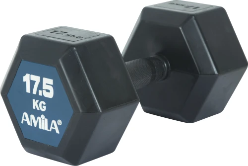 Amila Aλτήρας Εξάγωνος Original Rubber H - 17,5Kg (90594)