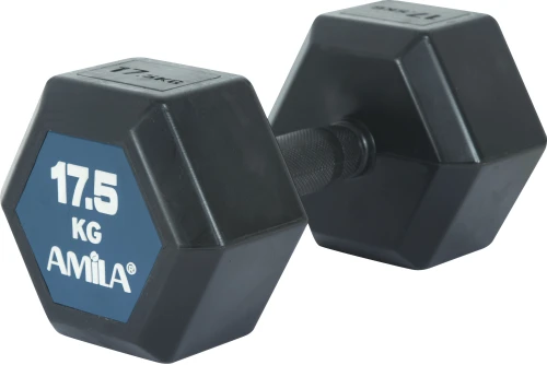 Amila Aλτήρας Εξάγωνος Original Rubber H - 17,5Kg (90594)
