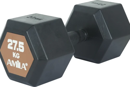 Amila Aλτήρας Εξάγωνος Original Rubber H - 27,5Kg (90598)