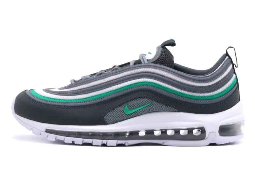 Nike Air Max 97 Ανδρικά Sneakers Γκρι, Ανθρακί, Λευκά, Πράσινα