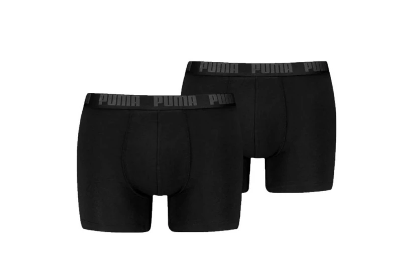 Puma Ανδρικά Εσώρουχα Boxer 2 Τεμάχια Μαύρα