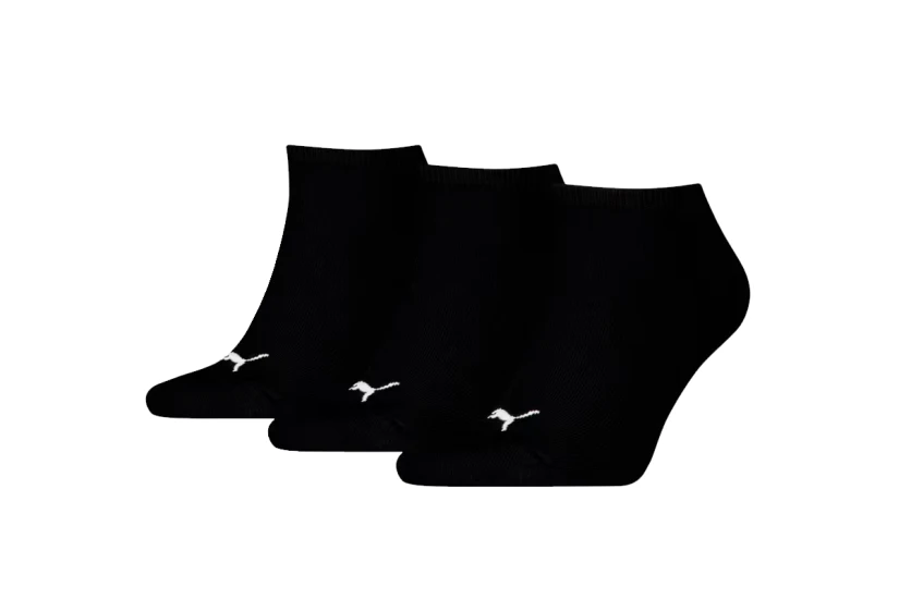 Puma Sneaker Soft Ανδρικές Κοντές Κάλτσες Μαύρες 3 Ζευγάρια