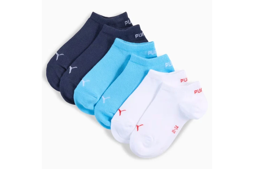 Puma Sneaker Soft Κάλτσες Κοντές Γαλάζιες, Λευκές, Μπλε Σκούρο 3 Ζευγάρια