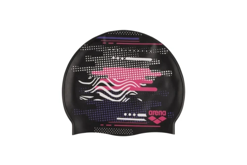 Arena Print Jr Σκουφάκι Κολύμβησης (94171113 BLACK PRINT)