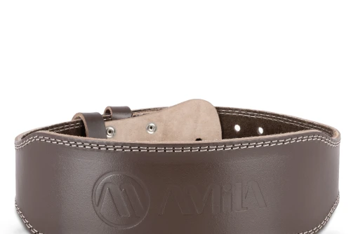Amila Ζώνη ’Ρσης Βαρών Amila Δερμάτινη Καφέ A Quality M (94902)