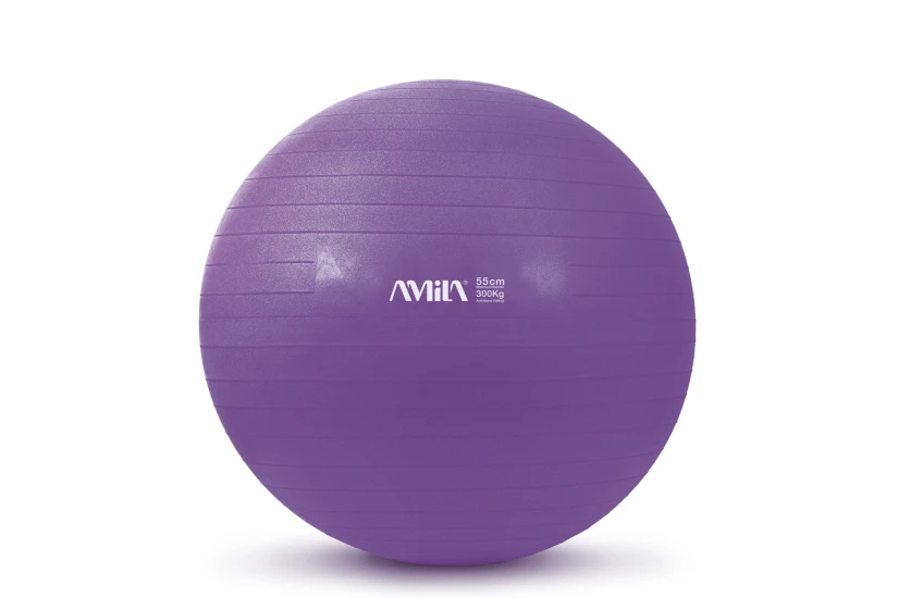 Amila Μπάλα Γυμναστικής 55 Cm - Μωβ (95830)