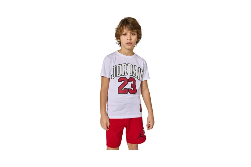 Jordan Practice Flight Παιδικό Κοντομάνικο T-Shirt Λευκό