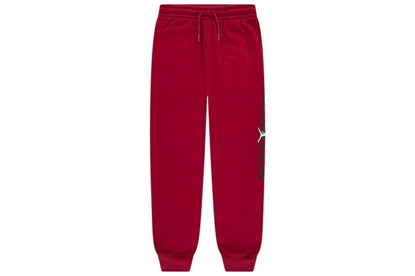 Jordan Baseline Fleece Παιδικό Παντελόνι Φόρμας Κόκκινο, Μαύρο