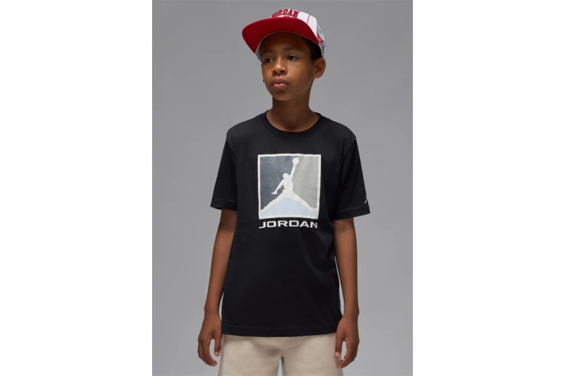 Jordan Flight Essentials Boxed Logo 3.0 Παιδικό Κοντομάνικο T-Shirt Μαύρο