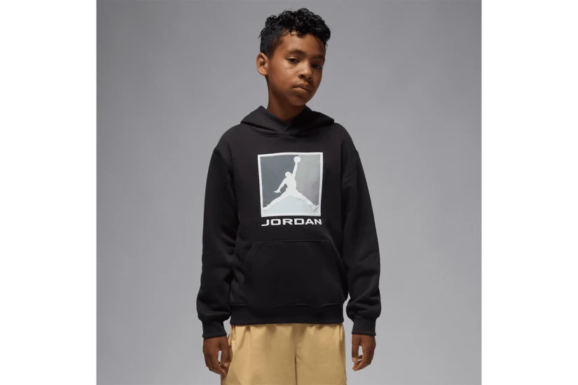 Jordan Essentials Fleece Baseline Παιδικό Φούτερ με Κουκούλα