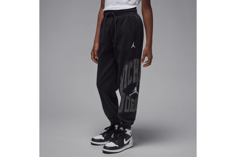 Jordan MVP Jumpman Fleece Παιδικό Παντελόνι Φόρμας Μαύρο, Ανθρακί