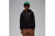 Jordan Brooklyn Fleece Παιδική Βαμβακερή Ζακέτα με Κουκούλα Μαύρη