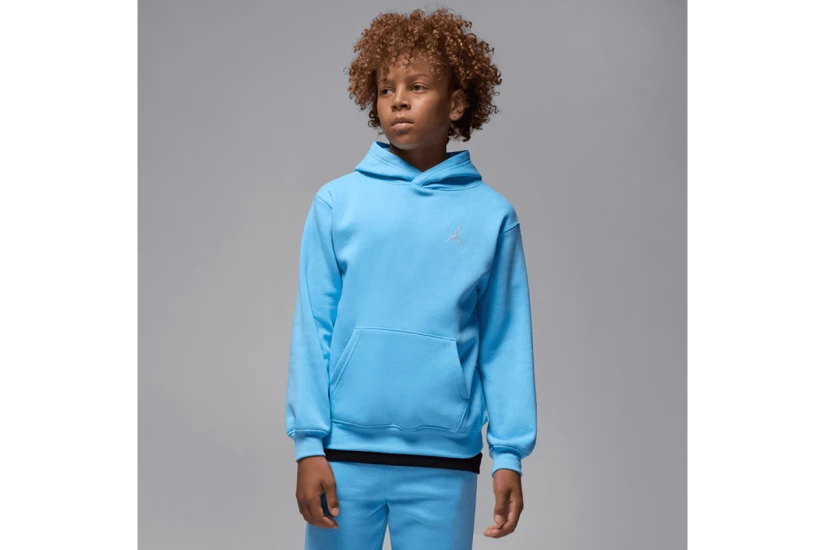 Jordan Brooklyn Fleece Παιδικό Φούτερ με Κουκούλα Γαλάζιο