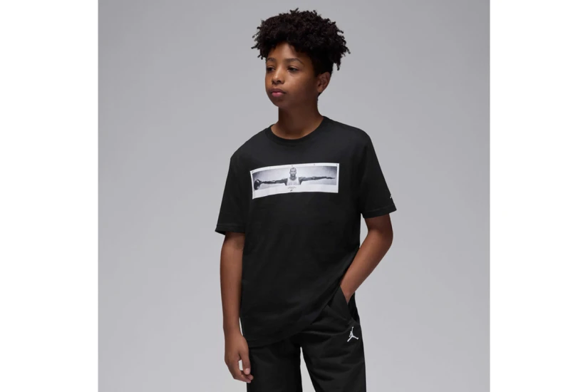Jordan Wings Παιδικό Κοντομάνικο T-Shirt Μαύρο