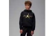 Jordan Mountainside Fleece Παιδικό Φούτερ με Κουκούλα Μαύρο, Χρυσό