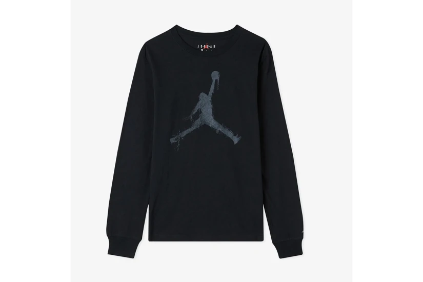 Jordan Jumpman Drip Παιδική Μακρυμάνικη Μπλούζα Μαύρη
