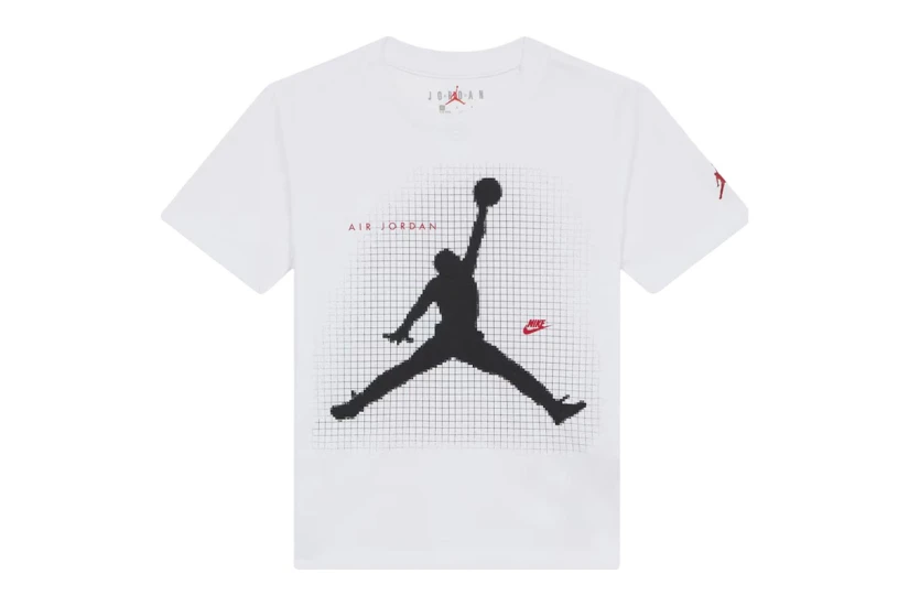 Jordan Jumpman Grid Blur Παιδικό Κοντομάνικο T-Shirt Λευκό