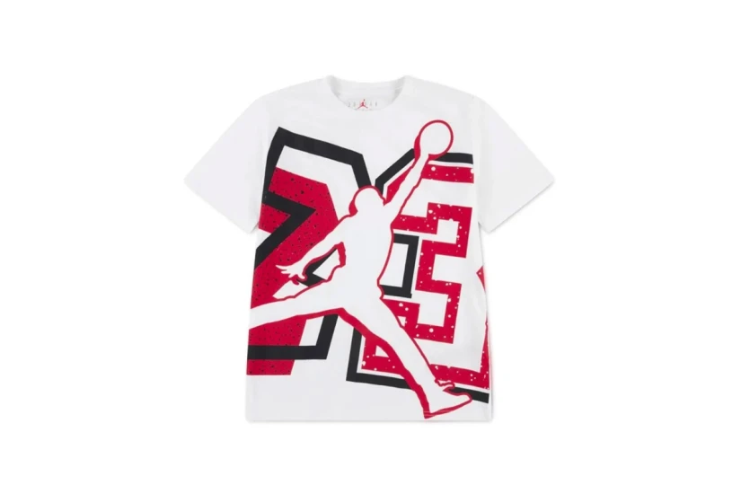 Jordan 23 Splitter Παιδικό Κοντομάνικο T-Shirt Λευκό, Κόκκινο, Μαύρο