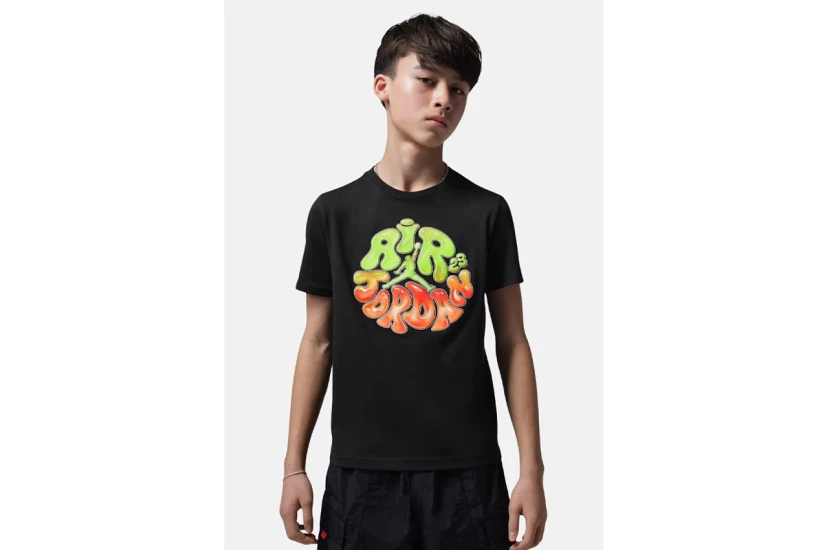 Jordan Bubble Graphic Παιδικό Κοντομάνικο T-Shirt Μαύρο