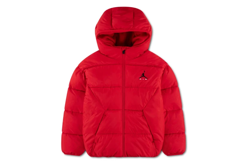 Jordan Brooklyn Graphics Παιδικό Μπουφάν Puffer Κόκκινο, Μαύρο, Λευκό