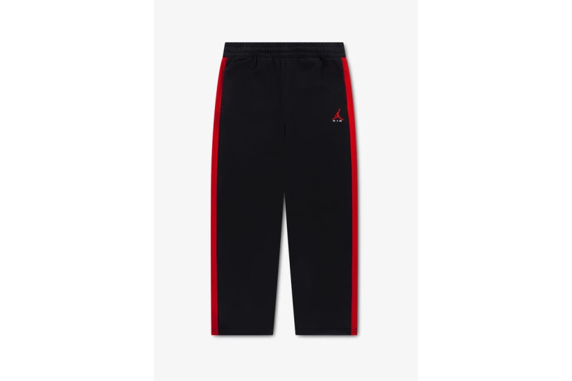 Jordan Brooklyn Fleece Παιδικό Παντελόνι Φόρμας Μαύρο, Κόκκινο