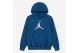 Jordan Brooklyn Fleece Παιδικό Φούτερ με Κουκούλα Μπλε