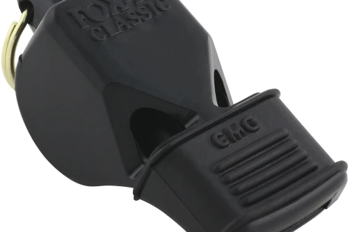 Amila Σφυρίχτρα Fox40 Classic Cmg Official Μαύρη Με Κορδόνι (96010008)