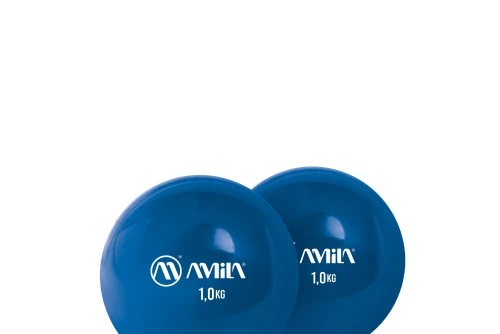 Amila Μπάλα Ενδυνάμωσης Palm Ball 1,0 Kg - Μπλε (96717)