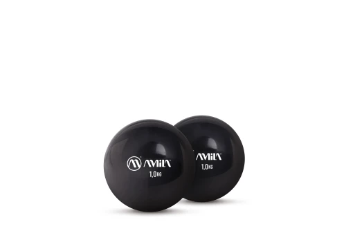 Amila Amila Palm Ball Two-Pack 1,0Kg Μαύρο (96722)