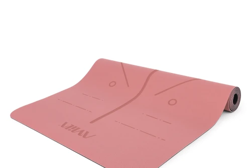 Amila Στρώμα Yoga Pilates Trinity Pu 183X65X0,4 Cm - Rose Pink (96761)
