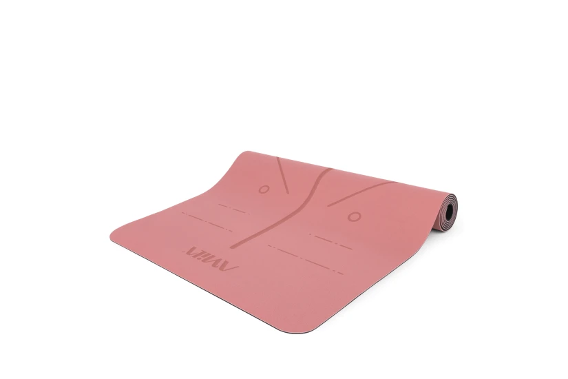 Amila Στρώμα Yoga Pilates Trinity Pu 183X65X0,4 Cm - Rose Pink (96761)