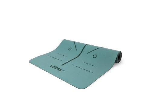 Amila Στρώμα Yoga Pilates Trinity Pu 183X65X0,4 Cm - Teal Green (96762)