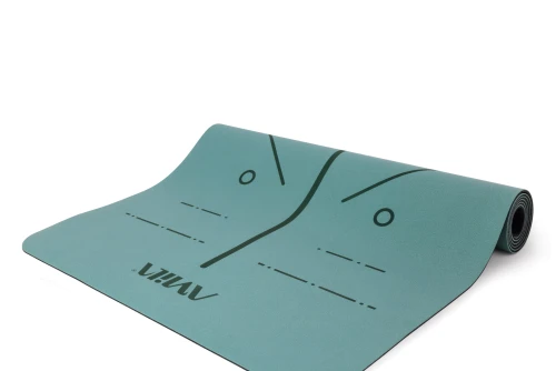 Amila Στρώμα Yoga Pilates Trinity Pu 183X65X0,4 Cm - Teal Green (96762)