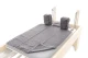 Amila Reformer Towel Pro Πετσέτα Γυμναστηρίου Γκρι