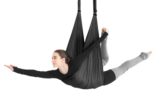 Amila Ύφασμα Aerial Yoga Hammock Iris Nylon 40D 5 M ? Μαύρη (96922)