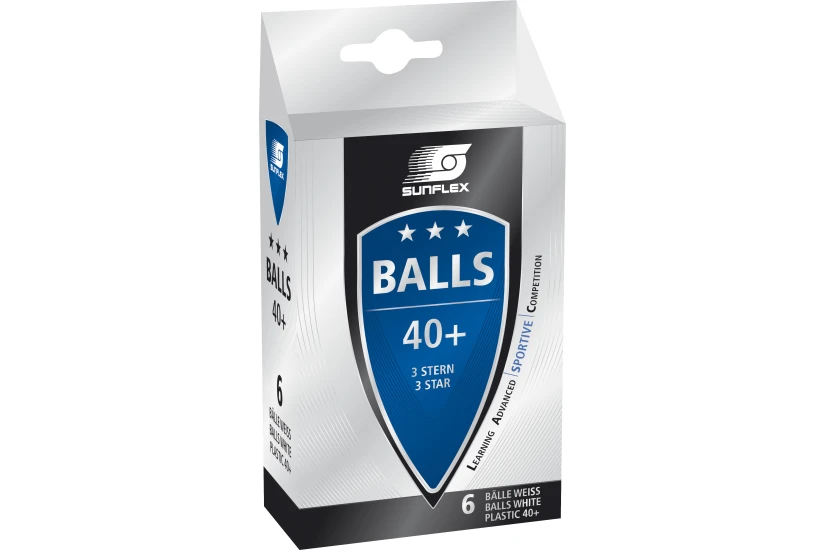 Amila Μπαλάκια Ping Pong Sunflex Sportive Pvc 6 Τεμάχια (97252)