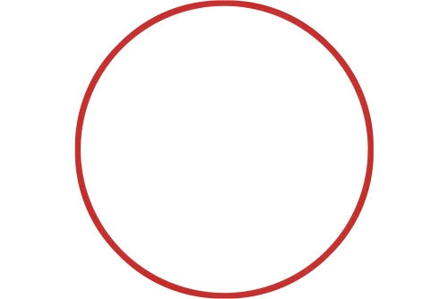 Amila Χούλα-Χουπ Hq 60Cm - Φ19Mm - 230Gr, Κόκκινο (98803)