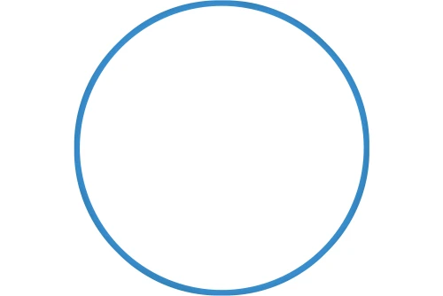 Amila Χούλα-Χουπ Hq 60Cm - Φ19Mm - 230Gr, Μπλε (98805)