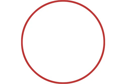 Amila Χούλα-Χουπ Hq 70Cm - Φ19Mm - 280Gr, Κόκκινο (98809)