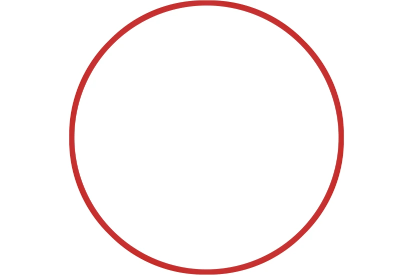Amila Χούλα-Χουπ Hq 70Cm - Φ19Mm - 280Gr, Κόκκινο (98809)