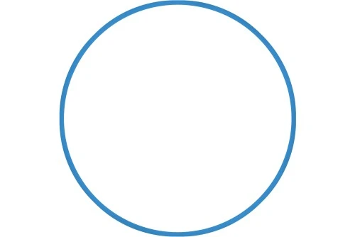 Amila Χούλα-Χουπ Hq 70Cm - Φ19Mm - 280Gr, Μπλε (98810)