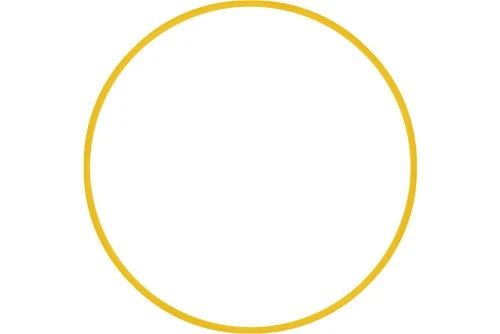 Amila Χούλα-Χουπ Hq 70Cm - Φ19Mm - 280Gr, Κίτρινο (98811)