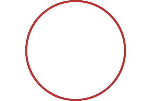 Amila Χούλα Χουπ Hq 80Cm - Φ19Mm - 330Gr, Κόκκινο (98817)